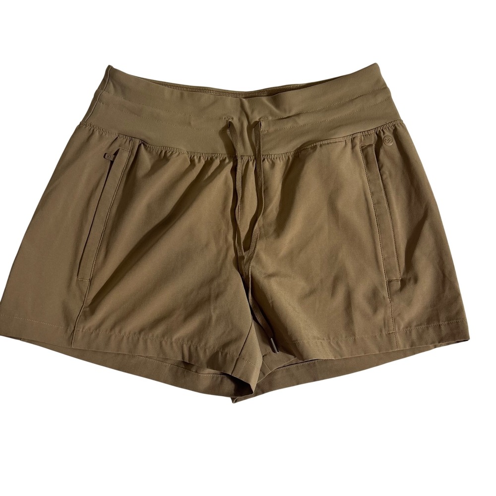 Calia Journey Shorts Womens XS Tan Khaki Athletic Hiking Drawstring Pockets
